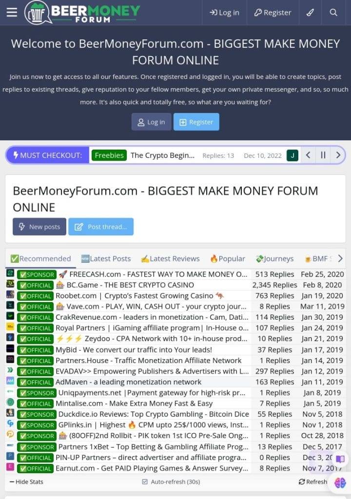 BeerMoney crypto forum