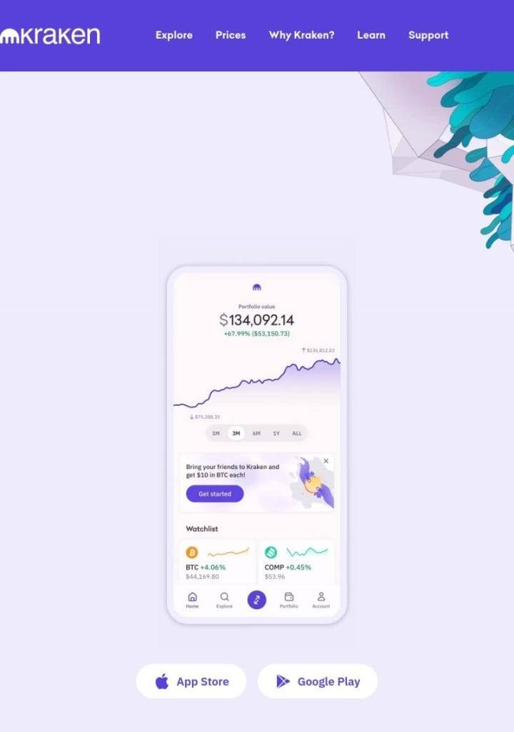 Kraken crypto levering platform