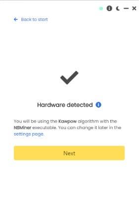 Unmineable hardware autodetection