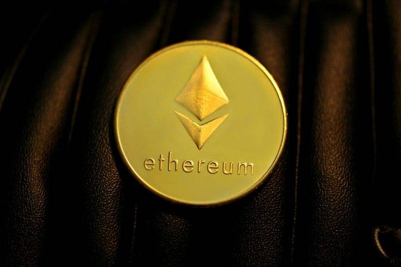 Image of an ethereum coin.