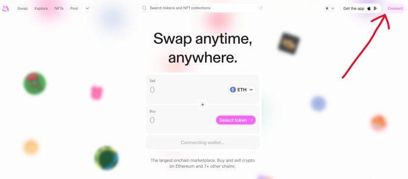uniswap connect wallet